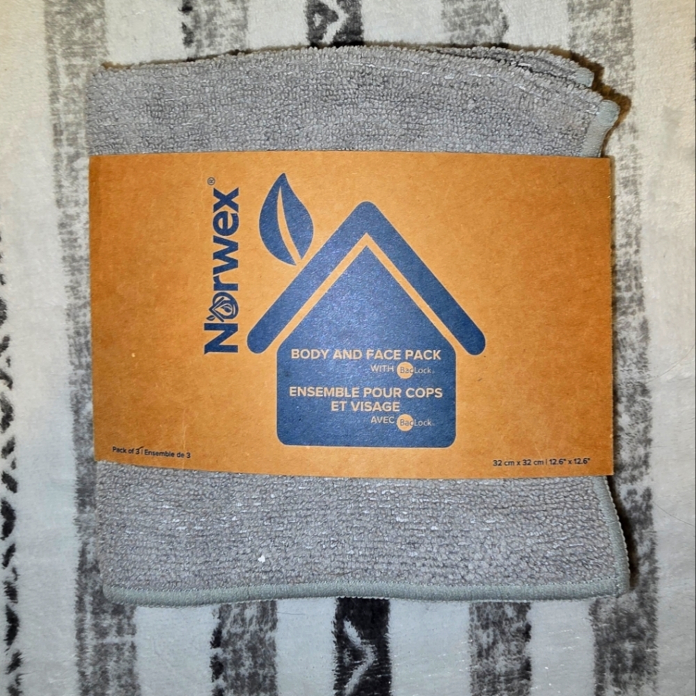 Norwex body and face cloths 3 pack